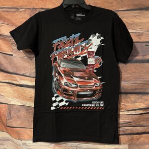 Fast & Furious Men’s Small Graphic Tee Shirt I Live My Life A Quarter Mile Car